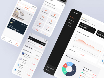 Young Adult - Expense Tracking App budget app budget management app clean clean ui design expense management expense tracking illustraion illustration minimal ui ui design ui illustration