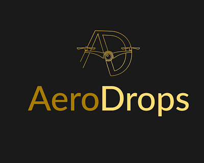 AERODROPS LOGO banner design business card design design email signature design graphic design icon design illustration letterhead design logo logo dejain monogream logo ui