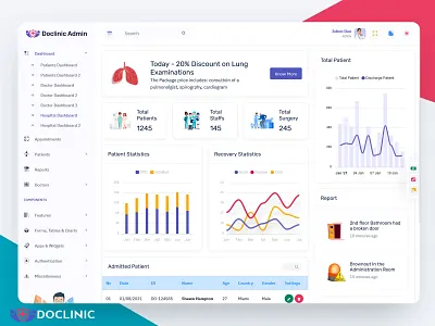 Medical Hospital Dashboard Web app admin template bootstrap 5 bootstrap admin template doctor doctor dashboard hospital dashboard medical dashboard patient dashboard product design product template software design ui dashboard ui framework ui template uiux