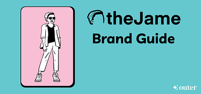 theJame - Personal Branding Project brand branding graphic design illustration logo neo brutalism outercompany thejame web design website