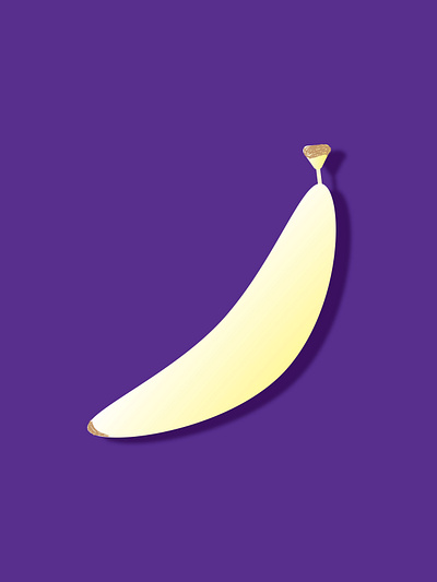 Banana on Purple design graphic design illustration vector