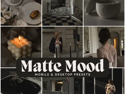 Matte Mood Presets blogger presets branding design filters illustration instagram mobile mobile blogger presets