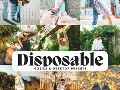 Disposable Film Presets blogger presets design filters instagram mobile mobile blogger presets