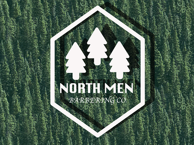 North Men Barbering Co. branding design graphic design logo vector