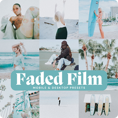 Faded Film Presets blogger presets branding design filters instagram mobile mobile blogger presets