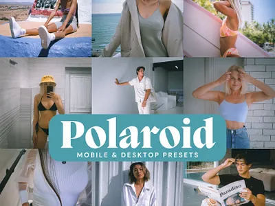 Polaroid Presets blogger presets branding design filters instagram mobile mobile blogger presets