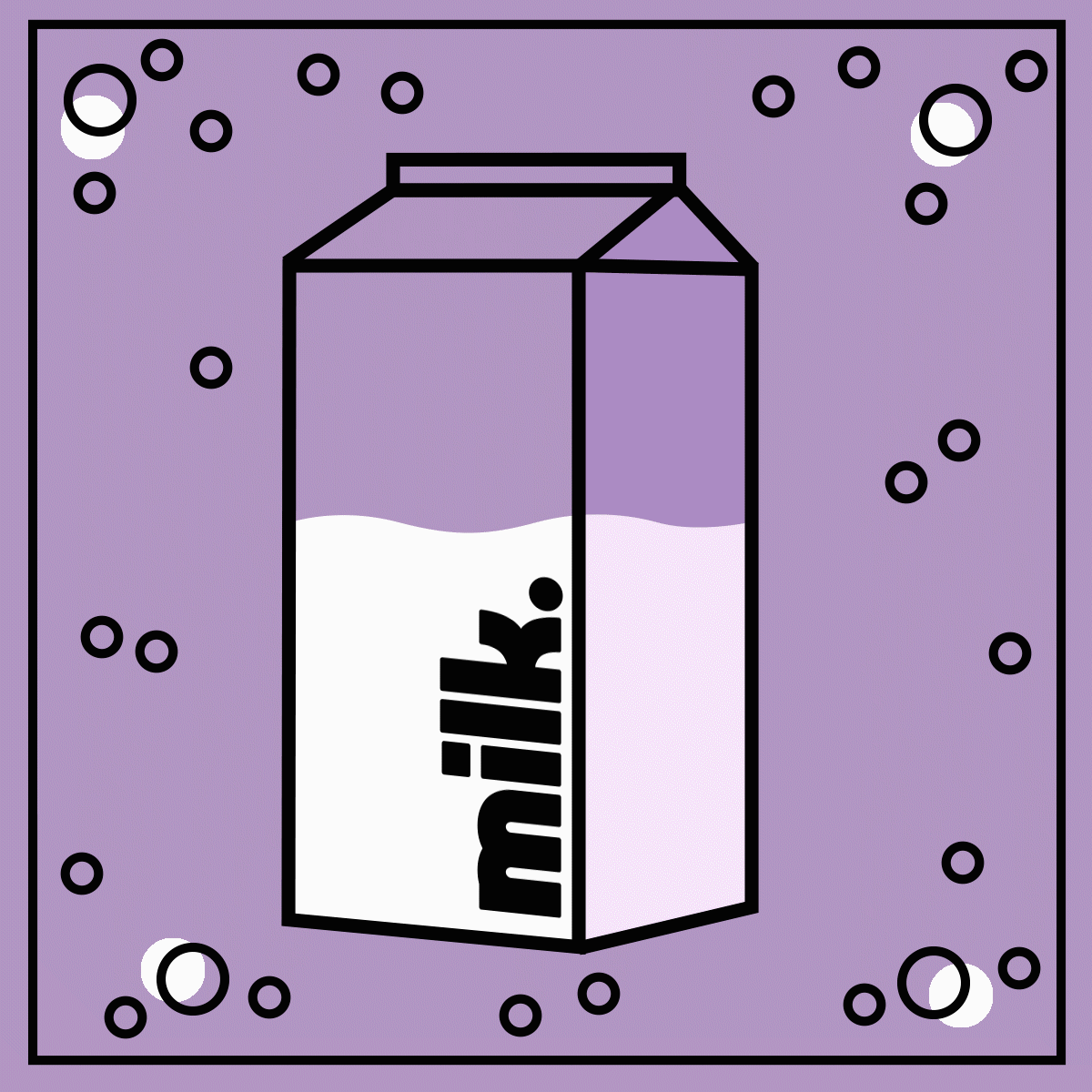 milk. GIF after effects animation design illustration liquid loop milk motion graphics