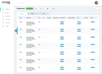 Dashboard Catalog — Interface Design design interface ui ux