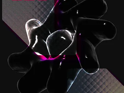 Spotify Canvas motion design for 350teric's "Pink Void" 350teric 3d 3d motion animation art direction brutalism cyberpunk digital art digital design graphic design illustration motion design motion graphics pink void type design typography