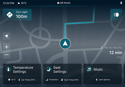 100 Day UI Challenge - Day 34 car carapp location mobile ui