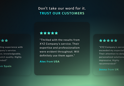 100 Day UI Challenge - Day 39 comments customers reviews testimonials ui uichallenge web