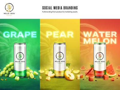Creative Direction for Drinks Brand branding design graphic design ui