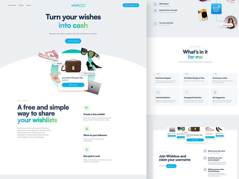 Wishbux - Startup Company design graphic design illustration logo ui ux website