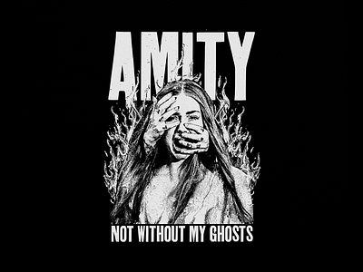 The Amity Affliction - Not Without My Ghosts amity apparel band merch design graphicdesign illustration logo merch merch design