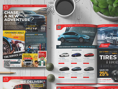 South Africa Auto Dealer e-Magazine Template brochure magazine posting print advertising sales brochure south africa