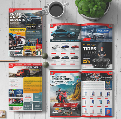 South Africa Auto Dealer e-Magazine Template brochure magazine posting print advertising sales brochure south africa