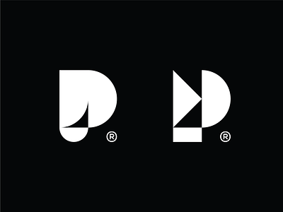 P Logos bold branding graphic design logo logotype mark monogram p play simple symbol