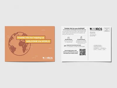 LSI's Immigrant and Refugee Community Services Impact Report advertising design digital illustration impact minimal non profit postcard print report