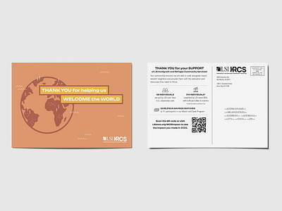 LSI's Immigrant and Refugee Community Services Impact Report advertising design digital illustration impact minimal non profit postcard print report