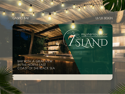 Gastro Bar Island animation ui user exp user interface ux web design