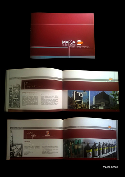 Mapsa Group branding brochure graphic design