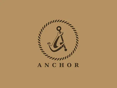 A shaped "ANCHOR" abstract branding creative logo design design logo flat logo illustration logo logo design logo designer logos luhu saher minimal logo minimalist logo modern logo pilli soso pillisoso unique logo unused vector