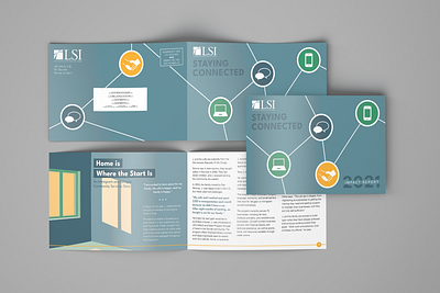 Lutheran Services in Iowa Impact Report branding design illustration impact layout minimal non profit print report vector