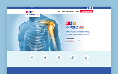Ortho Clinic — Site Design design ui ux webdesign