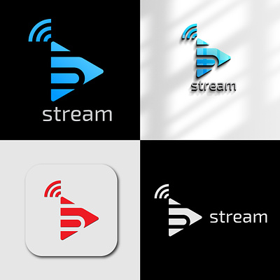 Stream Logo (unused) abstract logo app logo branddisigner brandidentity branding brandingdesign creative logo graphic design logodeisigner logodesigner logodesing logofolio logos logotyoe modernlogo vectplus