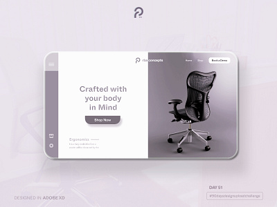 Ecommerce concept adobe xd branding chailr creative process. creativeprocess design ergonomics figma graphic design illustration logo ui userexperience