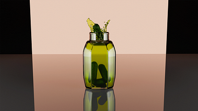 3D Pickle & Studio light Blender 3d 3d blender mockup pickle