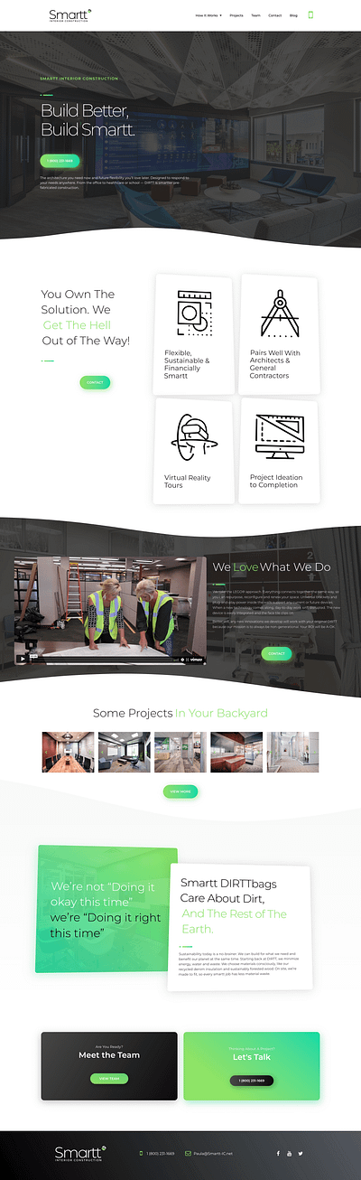 Smartt Interior Construction - Web Design web design