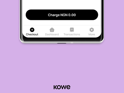 Kowe Business app design flat minimal ui ux