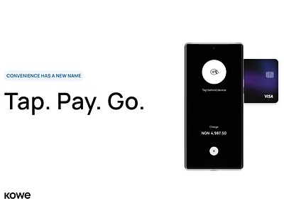 Tap, Pay, Go. app branding design minimal ui ux