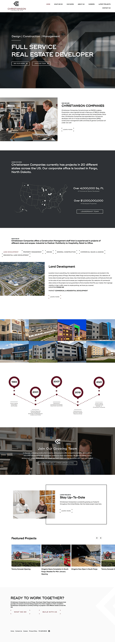 Christianson Companies - Web Design web design