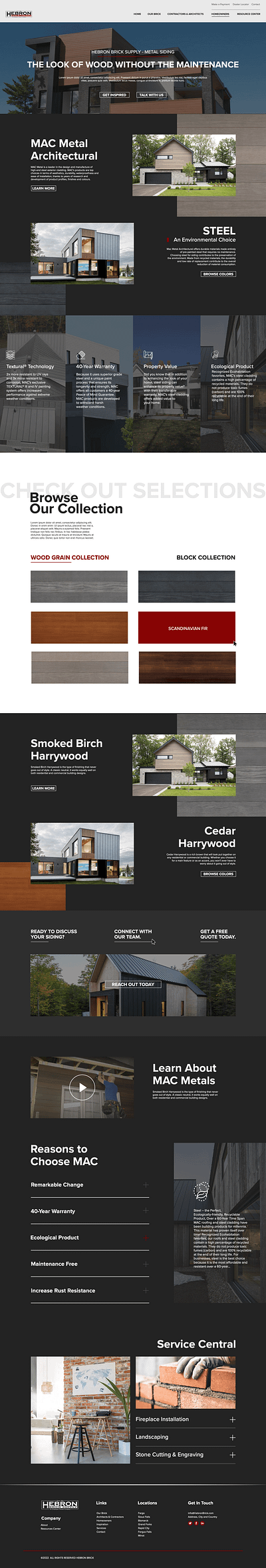 Hebron Brick Supply - Web Design web design