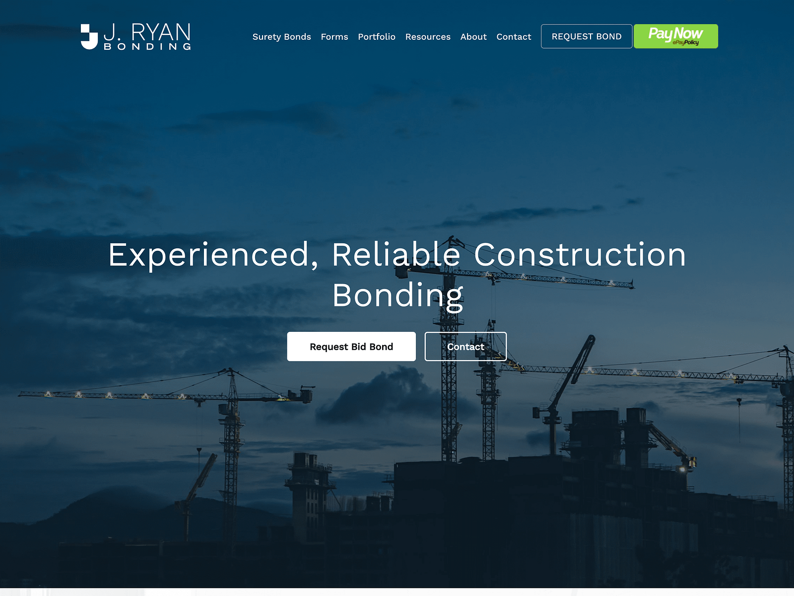 J. Ryan Bonding - Web Design by Spotlight Media on Dribbble