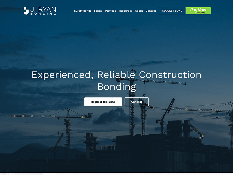 J. Ryan Bonding - Web Design web design