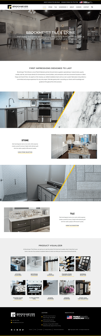 Brockmeyer Tile & Stone - Web Design web design