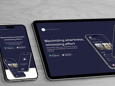 Smart Home App Landing Page design landing page design typography ui web