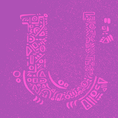 Letter U 36daysoftype design illustration procreate procreate app symbol