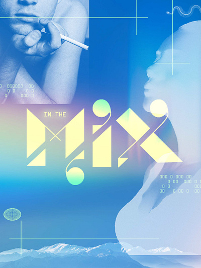 IN THE MIX design graphic design typography