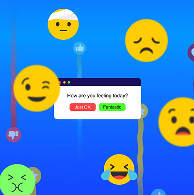 How are you feeling today? after effects motion graphic design