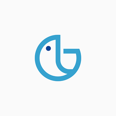 G fish boat fish fishing letter g logo monogram sea water