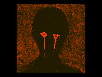 GLYPH-REAPER-DELTA dark art glyph reaper heptagram identity illustration portrait red tears