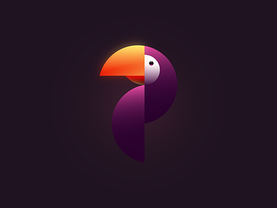 Toucan Design 2d branding design goldenratio graphic design illustration illustrator logo minimal toucan vector vectorart