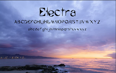 Electra Font 3d animation app branding design font graphic design illustration logo ui