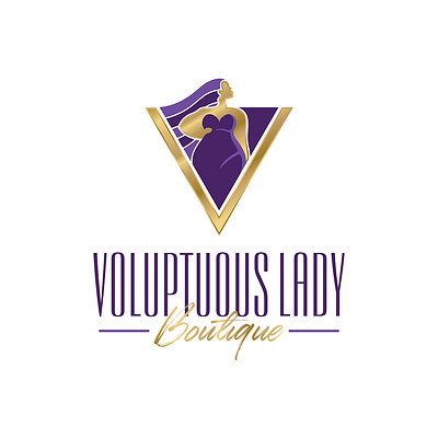 Voluptuous Lady Boutique Brand Identity branding design graphic design illustration logo logo design stationary typography ui vector
