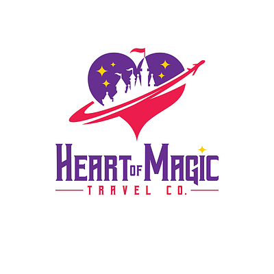 Heart Of Magic Travel Company Brand Identity branding design graphic design illustration logo logo design stationary typography ui vector