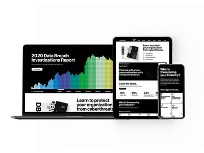 Interactive Annual Report for Verizon annual report branding campaign design design report security tech top of funnel verizon visual id visual identity